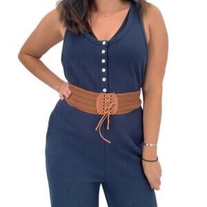 2/$30 Belt Lace Up Wrap Around Waist Camel Brown Boho Gypsy Cinched Woven Cute